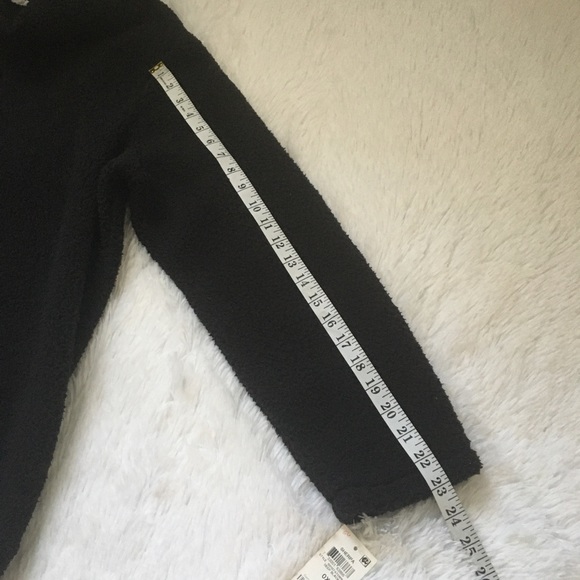 Style & Co Sweater Sherpa cowl neck deep black plus size 0X pullover - Picture 9 of 13